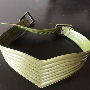 70s military green belt